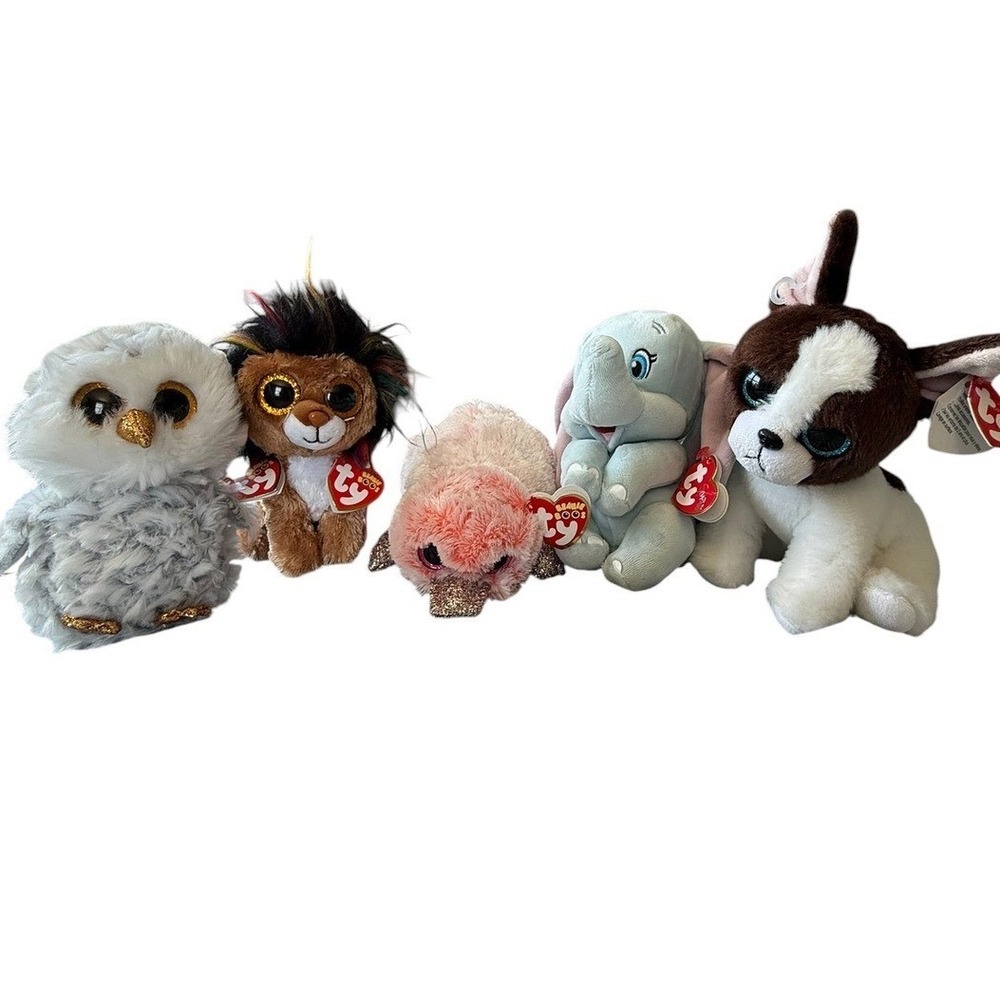 Ty Plush MWT plush Animal Bundle Kids Beanie Boos Babies  Lot